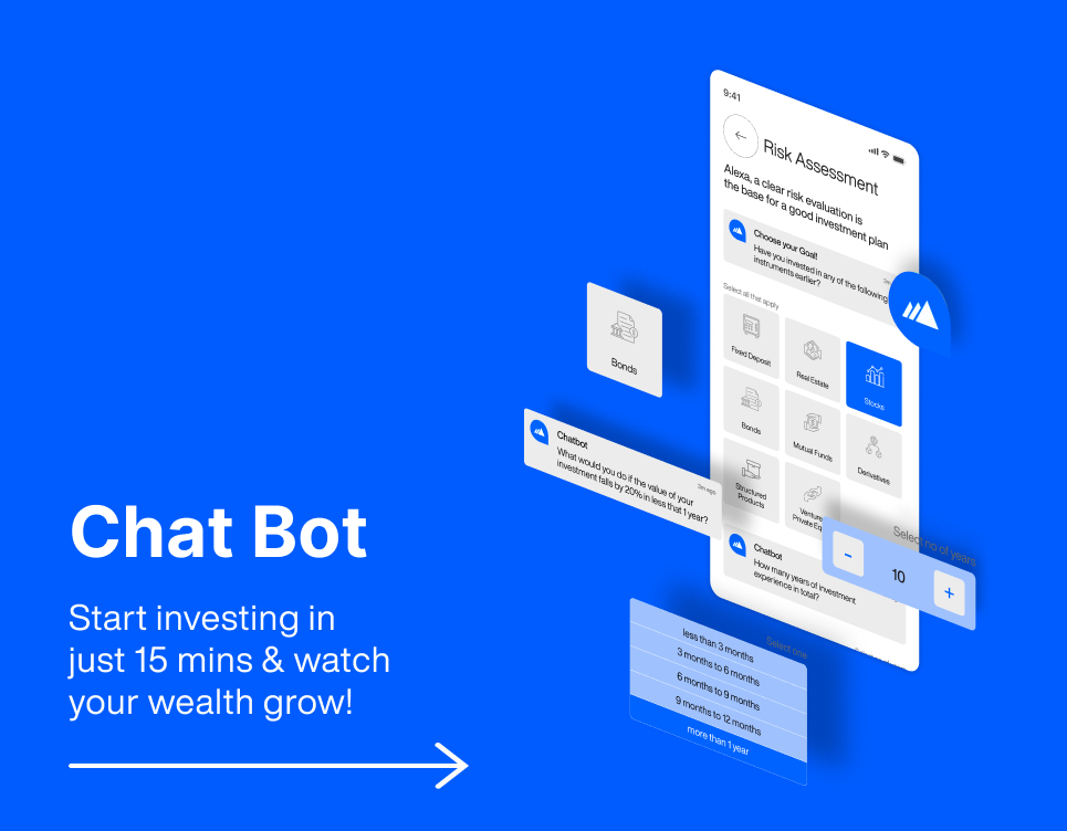 The image of growealth UI design highlights by wings