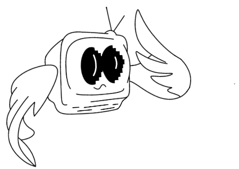 The image of tv mascot designed by and for Wings